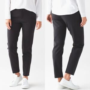 Lululemon City Trek Athleisure Office Casual Slim Trouser In Ponte Black Sz 2